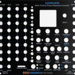 ASSIMIL8OR black replacement front panel